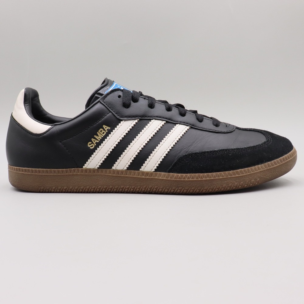 Adidas Samba Black White Gum Leather Sneakers G17100 Mens 11.5 Classic Soccer